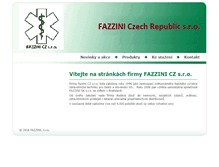 Tablet Screenshot of fazzini.cz